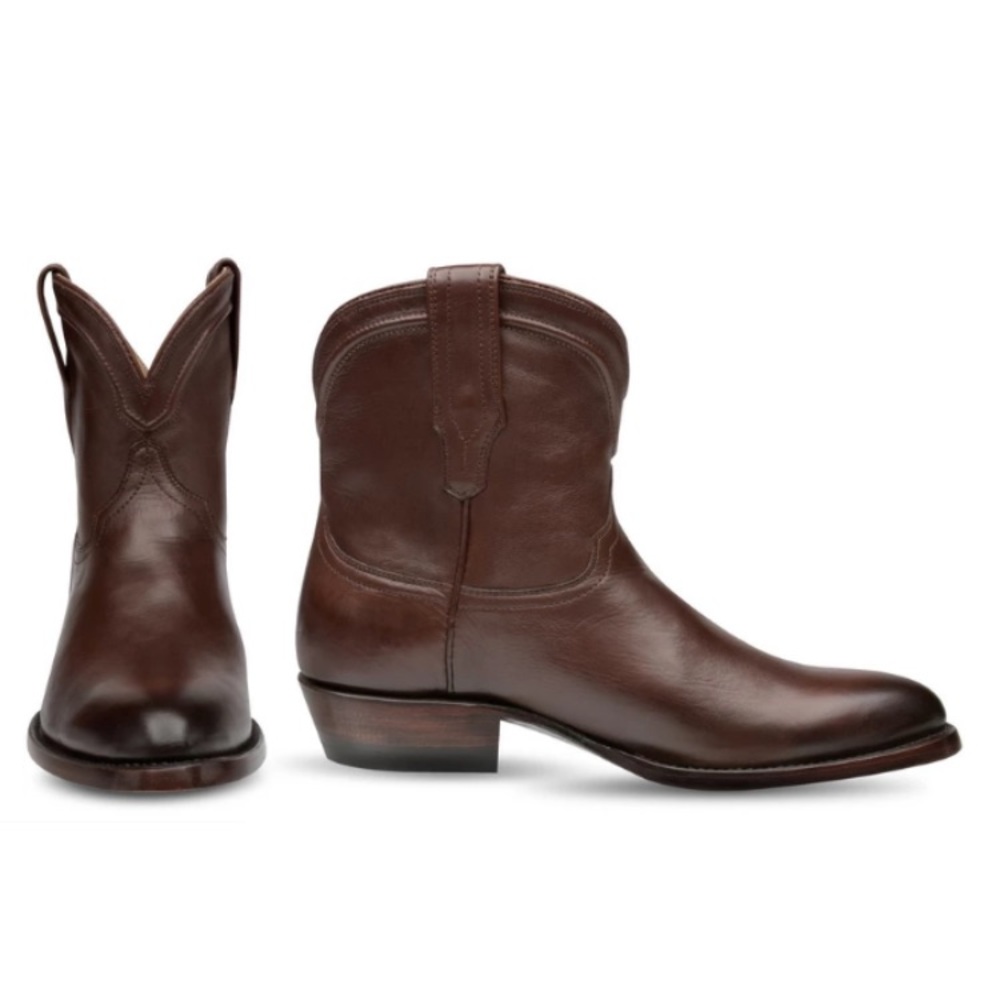 BACHESTO- The Daffney Coffee Brown Western Bootie